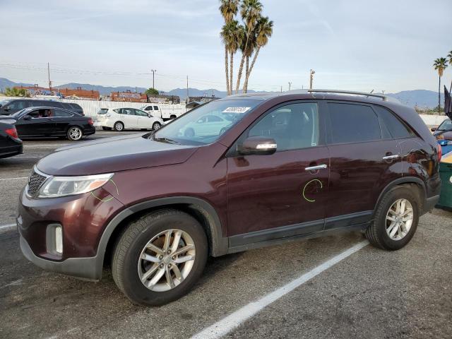 KIA SORENTO LX 2014 with VIN 5XYKT3A67EG438892 - Photo from auction