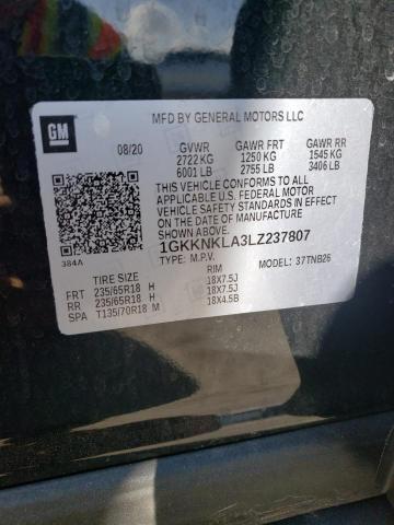 Photo 14 from auction – 2020 GMC ACADIA SLE with VIN 1GKKNKLA3LZ237807