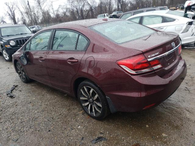 Photo 2 from auction – 2014 HONDA CIVIC EXL with VIN 19XFB2F95EE255103