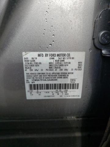 Photo 14 from auction – 2020 FORD EXPLORER L with VIN 1FMSK7FH4LGA48245