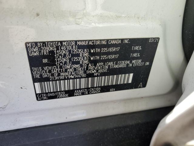 Photo 14 from auction – 2021 TOYOTA RAV4 LE with VIN 2T3H1RFV1MW144780