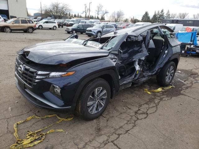 HYUNDAI TUCSON BLU 2022 with VIN KM8JBCA14NU054436 - Photo from auction