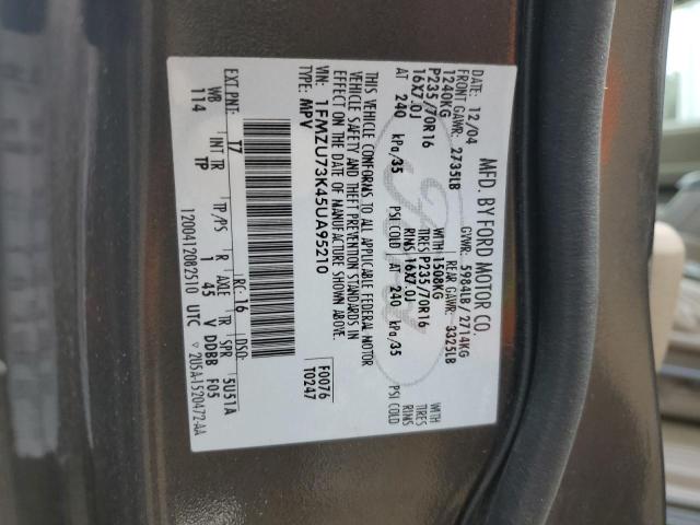 Photo 14 from auction – 2005 FORD EXPLORER X with VIN 1FMZU73K45UA95210