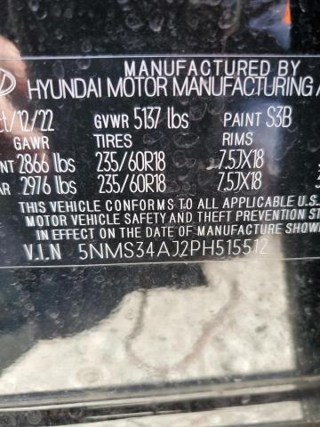 Photo 14 from auction – 2023 HYUNDAI SANTA FE S with VIN 5NMS34AJ2PH515512