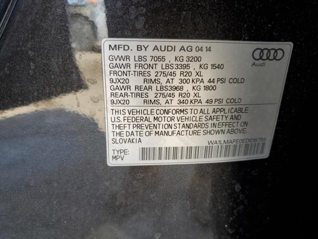 Photo 14 from auction – 2014 AUDI Q7 PREMIUM with VIN WA1LMAFE0ED018759