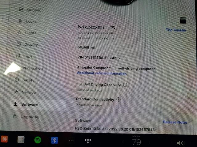 Photo 9 from auction – 2018 TESLA MODEL 3 with VIN 5YJ3E1EB8JF186095