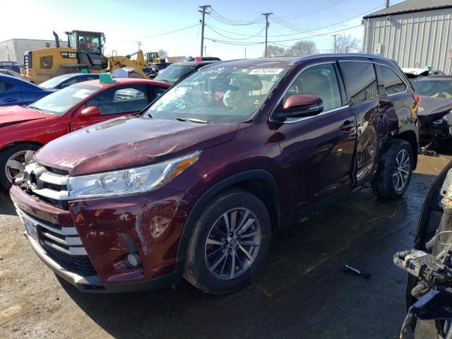 TOYOTA HIGHLANDER 2019 with VIN 5TDJZRFH5KS975069 - Photo from auction