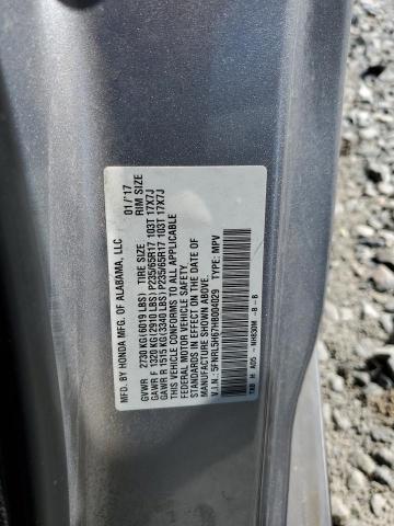 Photo 14 from auction – 2017 HONDA ODYSSEY EX with VIN 5FNRL5H67HB004029