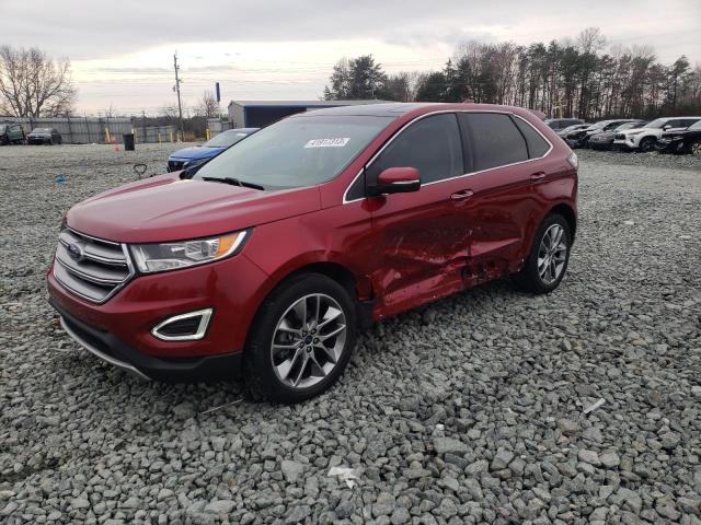 FORD EDGE TITAN 2017 with VIN 2FMPK3K95HBB25149 - Photo from auction