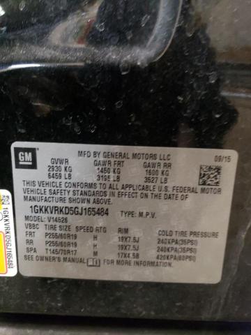 Photo 10 from auction – 2016 GMC ACADIA SLT with VIN 1GKKVRKD5GJ165484