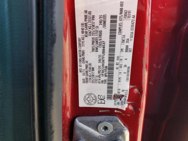 Photo 14 from auction – 2015 FORD ESCAPE SE with VIN 1FMCU9G97FUB84537