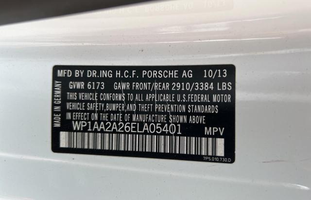 Photo 10 from auction – 2014 PORSCHE CAYENNE with VIN WP1AA2A26ELA05401