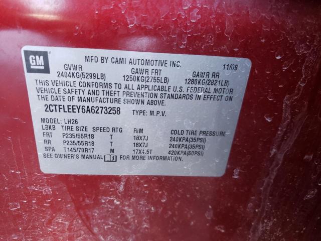 Photo 14 from auction – 2010 GMC TERRAIN SL with VIN 2CTFLEEY6A6273258