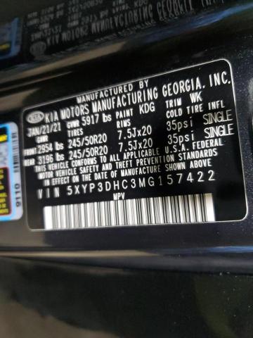 Photo 14 from auction – 2021 KIA TELLURIDE with VIN 5XYP3DHC3MG157422