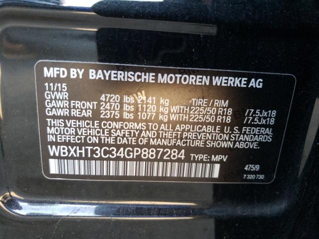 Photo 14 from auction – 2016 BMW X1 XDRIVE2 with VIN WBXHT3C34GP887284