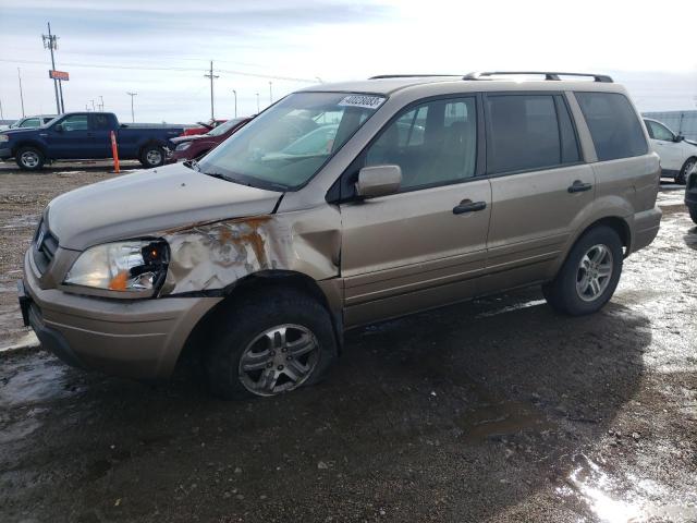 HONDA PILOT EXL 2003 with VIN 2HKYF18573H577039 - Photo from auction
