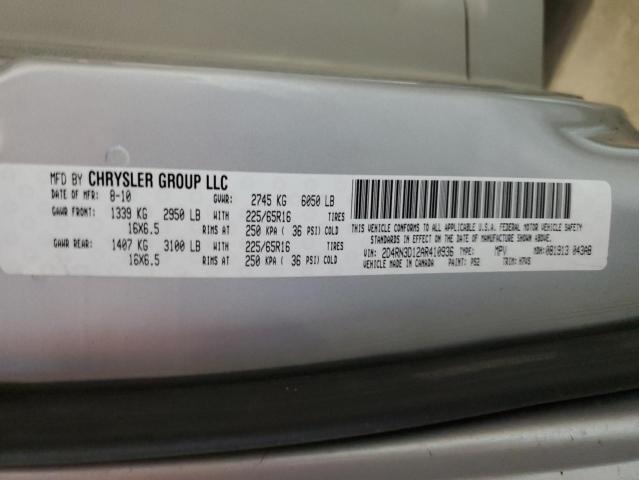 Photo 14 from auction – 2010 DODGE GRAND CARA with VIN 2D4RN3D12AR410936
