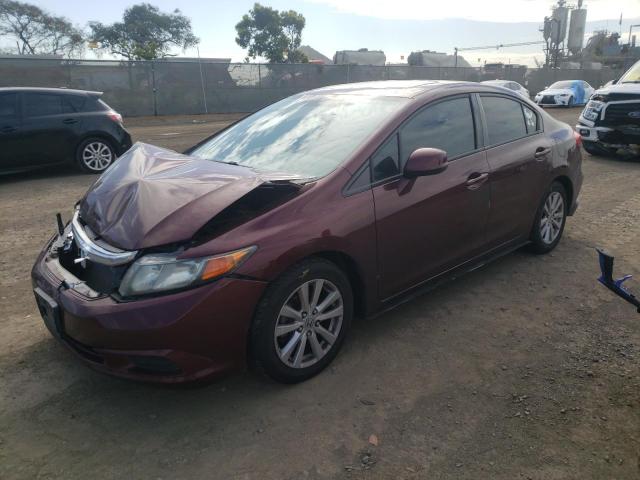HONDA CIVIC EX 2012 with VIN 19XFB2F84CE379934 - Photo from auction
