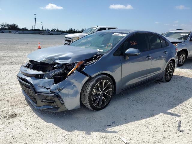 TOYOTA COROLLA SE 2022 with VIN 5YFS4MCE2NP129592 - Photo from auction