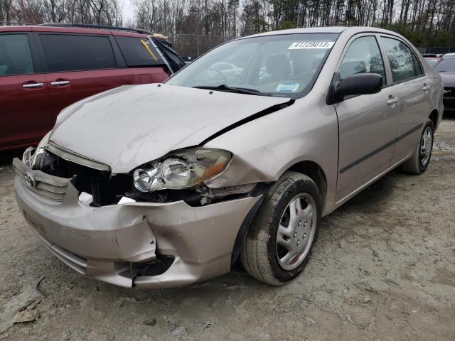 TOYOTA COROLLA CE 2003 with VIN 1NXBR32E83Z112949 - Photo from auction