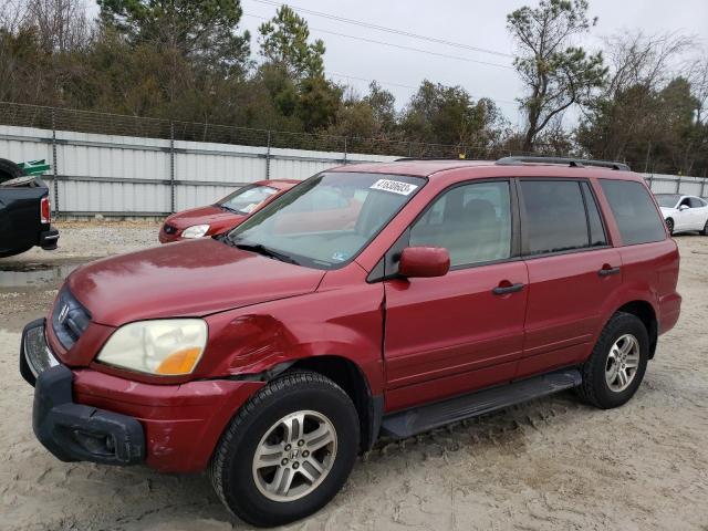 HONDA PILOT EXL 2004 with VIN 2HKYF18714H551653 - Photo from auction