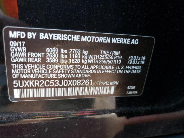 Photo 14 from auction – 2018 BMW X5 SDRIVE3 with VIN 5UXKR2C53J0X08261