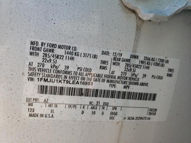 Photo 14 from auction – 2020 FORD EXPEDITION with VIN 1FMJU1KT9LEA16951