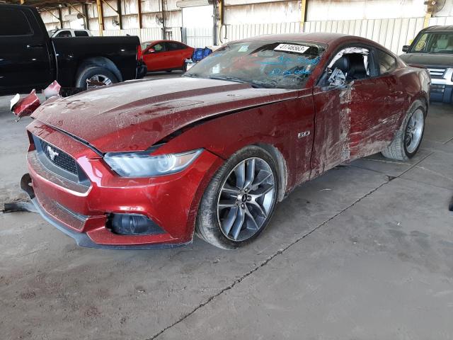 FORD MUSTANG GT 2016 with VIN 1FA6P8CF1G5221288 - Photo from auction