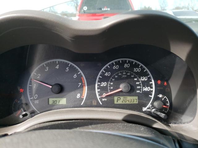 Photo 9 from auction – 2009 TOYOTA COROLLA BA with VIN 2T1BU40E69C109582