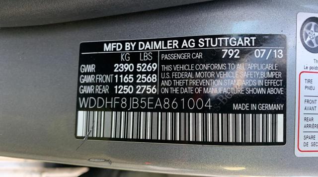 Photo 10 from auction – 2014 MERCEDES-BENZ E 350 4MAT with VIN WDDHF8JB5EA861004