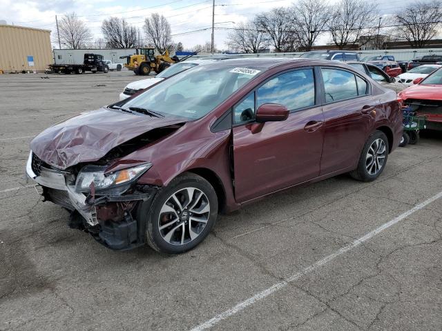 Фото 1 с аукциона – 2015 HONDA CIVIC EX с VIN 19XFB2F86FE116350
