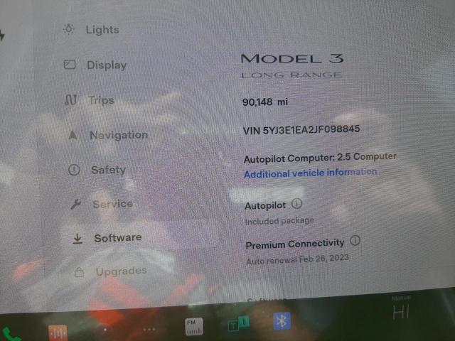 Photo 9 from auction – 2018 TESLA MODEL 3 with VIN 5YJ3E1EA2JF098845