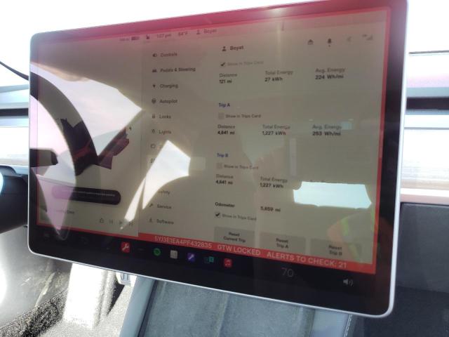 Photo 9 from auction – 2023 TESLA MODEL 3 with VIN 5YJ3E1EA4PF432835