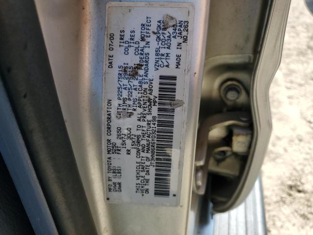 Photo 14 from auction – 2000 TOYOTA 4RUNNER SR with VIN JT3HN86R6Y0321498
