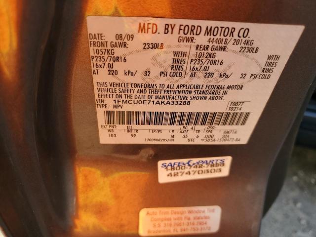 Photo 14 from auction – 2010 FORD ESCAPE with VIN 1FMCU0E71AKA33288
