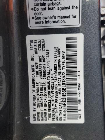 Photo 14 from auction – 2011 HONDA CR-V EX with VIN 5J6RE3H56BL018573