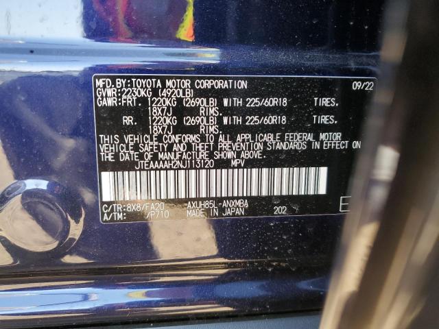 Photo 14 from auction – 2022 TOYOTA VENZA LE with VIN JTEAAAAH2NJ113120