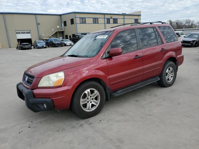 HONDA PILOT EXL 2003 with VIN 2HKYF18613H503737 - Photo from auction