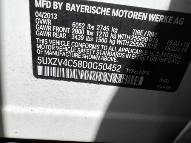 Photo 10 from auction – 2013 BMW X5 XDRIVE3 with VIN 5UXZV4C58D050452