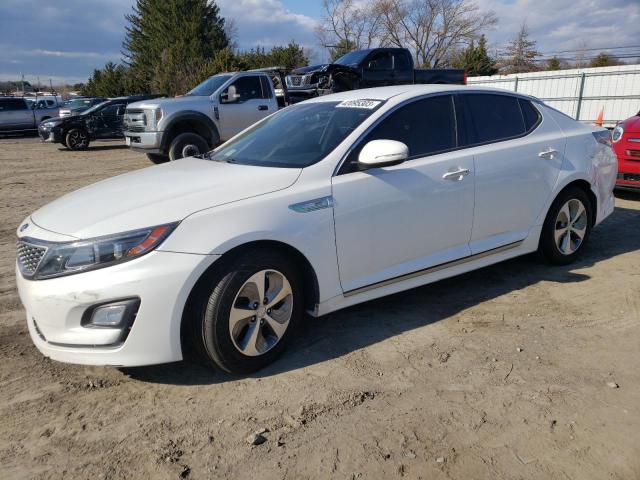 KIA OPTIMA HYB 2014 with VIN KNAGM4ADXE5073931 - Photo from auction