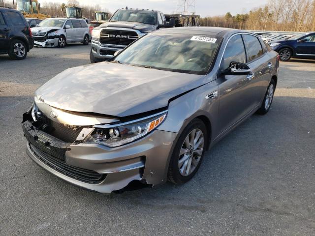 KIA OPTIMA EX 2016 with VIN 5XXGU4L32GG009520 - Photo from auction