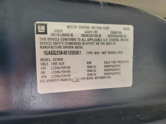 Photo 14 from auction – 2008 CHEVROLET EXPRESS G2 with VIN 1GAGG25K481205061