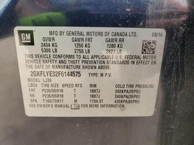 Photo 14 from auction – 2015 GMC TERRAIN SL with VIN 2GKFLYE32F6144575