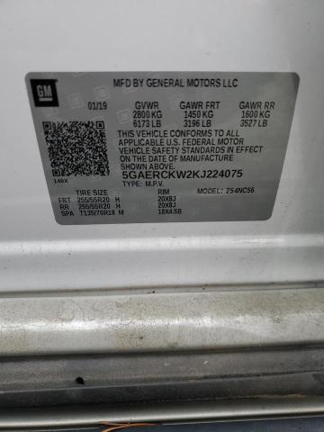 Photo 14 from auction – 2019 BUICK ENCLAVE PR with VIN 5GAERCKW2KJ224075