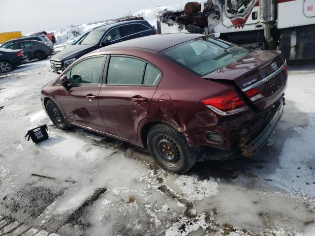 Photo 2 from auction – 2013 HONDA CIVIC LX with VIN 2HGFB2E47DH010524