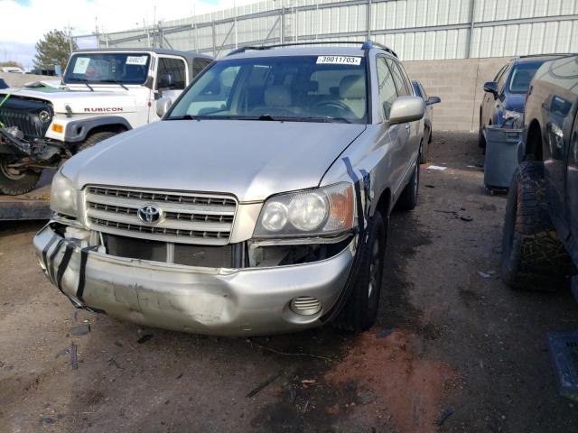TOYOTA HIGHLANDER 2001 with VIN JTEGF21A610010108 - Photo from auction