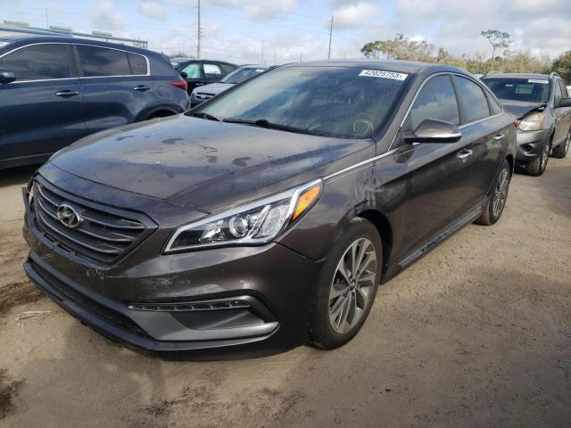 HYUNDAI SONATA SPO 2016 with VIN 5NPE34AF3GH356902 - Photo from auction