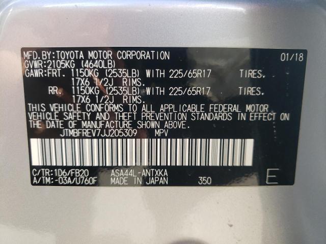 Photo 14 from auction – 2018 TOYOTA RAV4 LE with VIN JTMBFREV7JJ205309