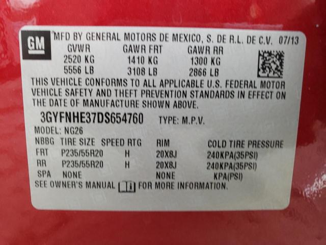 Photo 14 from auction – 2013 CADILLAC SRX PERFOR with VIN 3GYFNHE37DS654760