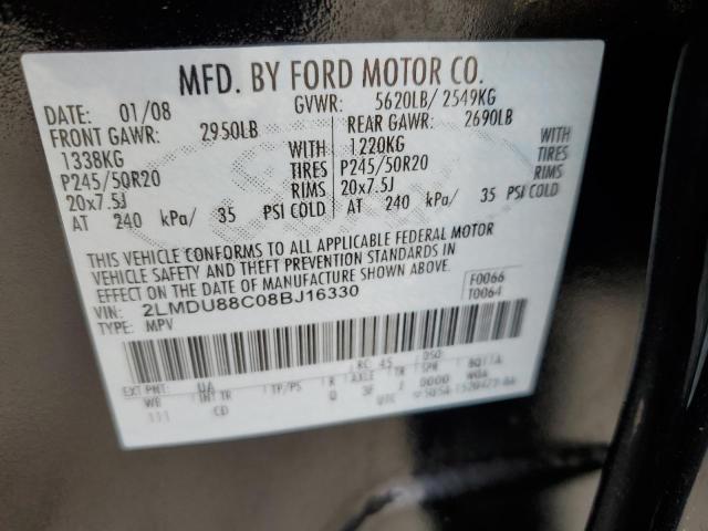 صورة رقم 14 من المزاد - 2008 LINCOLN MKX مع VIN 2LMDU88C08BJ16330
